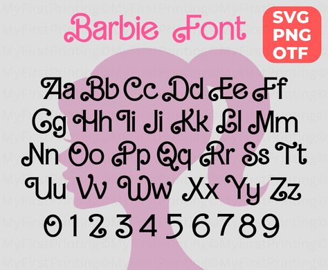 Barbie Lettering, Free Svg Fonts, Svg Fonts, Font Letters, Alphabet Font, Alphabet A, Club Card, American Flag Background, Laser Cut Sign