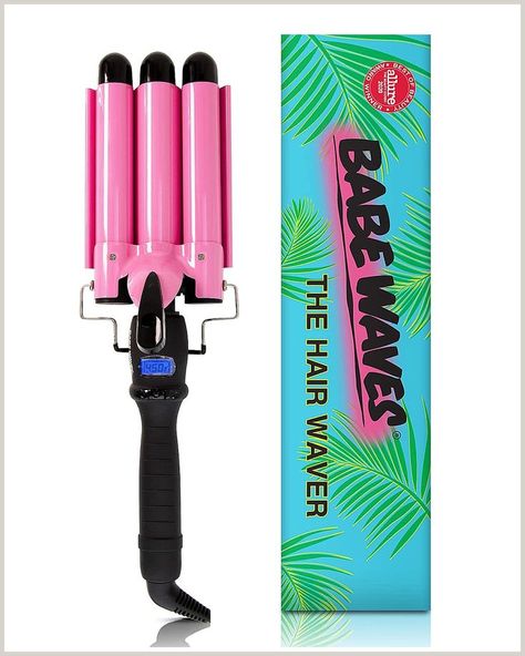 Trademark Beauty Babe Waves 3 Barrel Curling Iron Hair Waver, 1 Inch Quick Heat, 3 Barrel Curling Iron Hair, Hair Waver Iron, Beachwaver Curling Iron, Waver Curling Iron, 3 Barrel Curling Iron, Waves With Curling Iron, Beach Waver, Hair Glam, Barrel Curling Iron