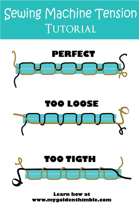 Learn how to achieve the perfect sewing machine tension with this easy step by step troubleshooting guide. #sewingtutorials #sewingtipsandhacks #sewingclass Sewing Machine Tension, Sewing Machine Tips, Fat Quarter Projects, Sewing Machine Repair, Sewing Machine Basics, Beginner Sewing Projects, Beginner Sewing Projects Easy, Costura Diy, Leftover Fabric