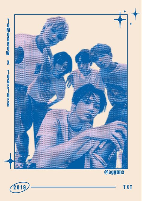 Boynextdoor Blue Aesthetic, Boynextdoor Poster Print, Kpop Blue Poster, Boynextdoor Kpop, Tomorrow By Together, Room Things, Groups Poster, Door Poster, Fanart Kpop