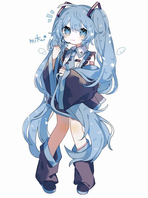 Miku Hatsune Chibi, Map Compass, 캐릭터 드로잉, Dessin Adorable, Cute Little Drawings, Cute Art Styles, Best Apps, Kawaii Drawings, Drawing Base