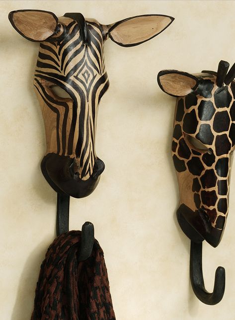 A zebra towel holder looks fabulous as a wall decor!   hang #decor #wall #fancy #idea #creative #classy  #homesweethome #pics_at_home #decoration #walldecor #autumn #autumnmood #sweethome #decorationideas #zebratowelholder #fabulous #walldecor Unique Towel Hooks, Safari Living Rooms, Safari Bathroom, Safari Home Decor, Safari Room, Jungle Decorations, African Interior Design, Animal Print Decor, African Inspired Decor