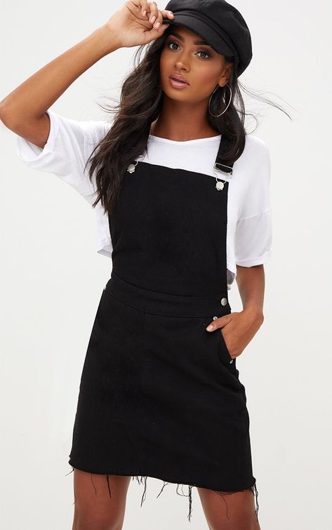 Rock Chic Style, Denim Pinafore Dress, Denim Pinafore, Travel Capsule, Dresses Australia, Short Homecoming Dress, Rock Chic, Apron Dress, Bodycon Fashion