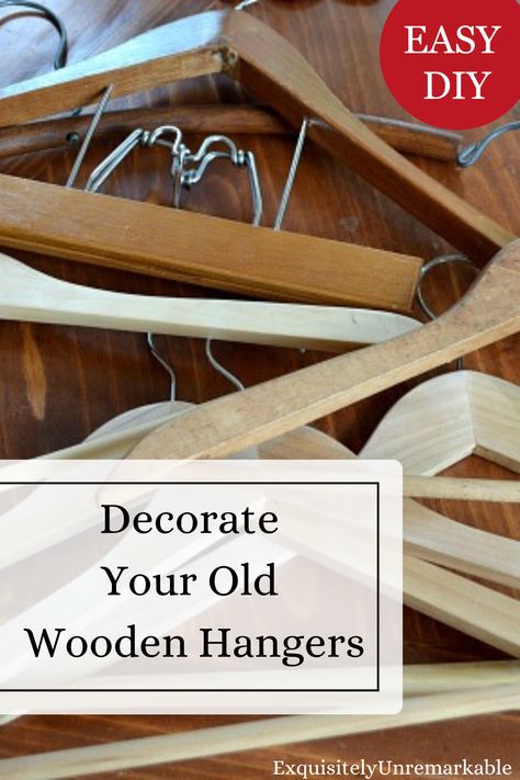 Decorate 
Your Old 
Wooden Hangers Wooden Hanger Crafts Projects, Wooden Coat Hanger Ideas, Wood Hangers Repurposed, Hanger Clothes Design, Wooden Hangers Ideas Diy Crafts, Wooden Hangers Ideas, Coat Hanger Ideas, Window Swags, Wooden Coat Hanger