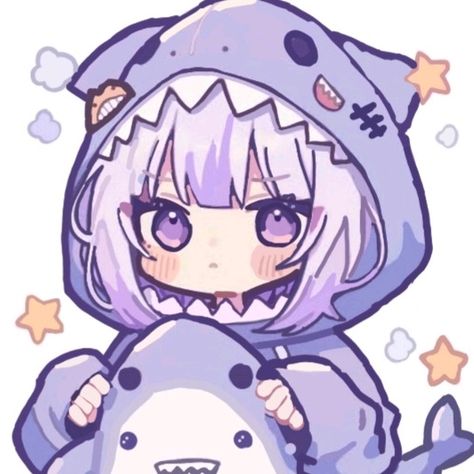 Anime Shark, Chicas Cute, Shark Tail, Shark Costume, Photo Anime, Shark Girl, Stickers Kawaii, Crochet Design, Anime Pfp