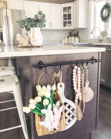 Kitchen Island Towel Bar, Towel Bar Decor, Problems In The World, Ikea Bar, Farmhouse Kitchen Island, To The End, Towel Bar, Boy Room, Farmhouse Kitchen