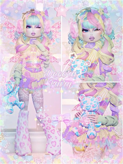 Decora Dri Theme, Dti Theme Decora Outfit, Dti Theme Colorful, Dti Colorful Theme Outfits, Dti Theme Pastel, Hard Dti Themes, Dress To Impress Decora Outfit, Cute Dti Outfits, Top Model Dti