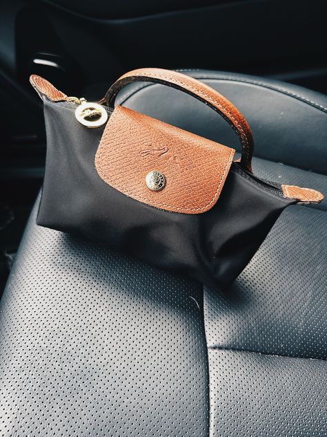 Is the Longchamp Le Pliage Pouch With Handle Worth It? Longchamp Pouch With Handle, Longchamp Le Pliage Pouch, Longchamp Pouch, Longchamp Le Pliage Mini, Longchamp Small Le Pliage, Viral On Tiktok, Longchamp Bags, Makeup Pouch, Large Bag