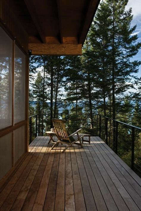 Cottage On Stilts, Architects Desk, Flathead Lake, Lake Cabins, Cabin In The Woods, Cabin Life, Forest House, Cozy Cabin, Cabins In The Woods