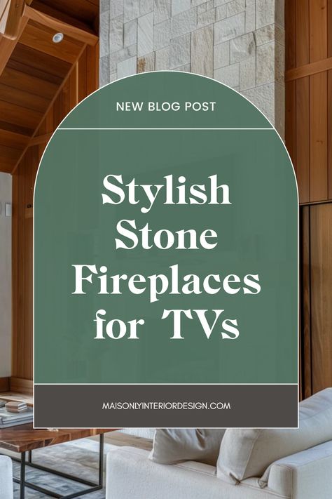 Check out these stylish stone fireplace ideas that complement your TV setups perfectly! Enhance your living room's aesthetic by integrating your fireplace and TV in a chic manner. From rustic charm to modern elegance, discover designs that balance functionality with stunning looks. Create an inviting centerpiece that not only offers warmth but also makes your TV viewing experience enjoyable. Consider unique modifications like built-in shelving or mantel pieces that showcase your style. Transform your living space with the right stone fireplace design that looks amazing with your television. Mantel Tv Decorating Ideas, Bumped Out Fireplace, Stone Fireplace With Tv Above Mantle, Dark Fireplace Ideas, Stone Fireplace Ideas With Tv, Tv Above Mantle, Fireplace Mantels With Tv Above, Fireplace Ideas With Tv, Green Fireplace