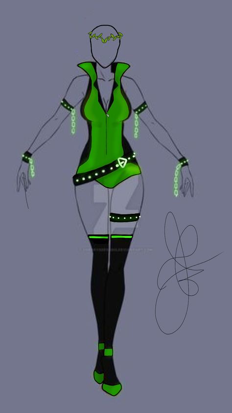 Pop Star Outfit Drawing, Pop Star Outfit, Wrestling Outfits, Star Outfit, Cybergoth Style, Female Wrestling, Wwe Outfits, Green Costumes