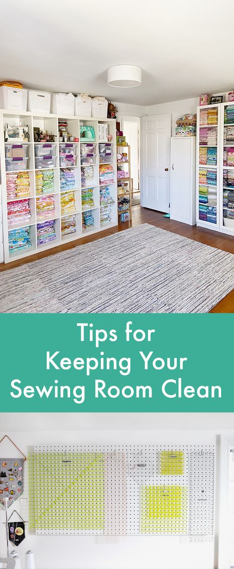 Best Sewing Room Layouts, Organization Sewing Room, Shelves For Sewing Room, Sewing Room Wall Storage, Sewing Room Wall Colors, Organized Sewing Room, Sewing Room Shelving Ideas, Sewing Bedroom Ideas, Sewing Room Paint Ideas Wall Colors