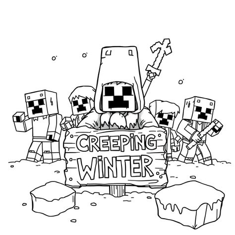 Minecraft coloring pages Minecraft Christmas Coloring Pages, Minecraft Printables Free, Printable Minecraft, Minecraft Printables, Minecraft Coloring Pages, Minecraft Christmas, Classroom Projects, Sketch Ideas, Christmas Coloring Pages