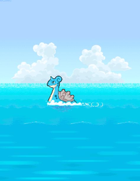 Pokemon Ocean Wallpaper, Pokemon 8 Bit Wallpaper, Pokemon Pixel Art Gif, 8 Bit Pokemon, Sea Pixel Art, Cover Screen Wallpaper, Pokemon Wallpaper Aesthetic, Alakazam Pokemon, Pokemon Video