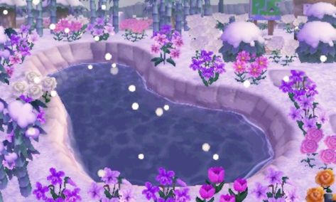 Animal Crossing Decor Ideas, Animal Crossing Decor, Harry Potter Painting, Ac New Leaf, Animal Crossing Memes, Garden Flower Beds, Backyard Garden Landscape, Purple Animals, Happy Home Designer