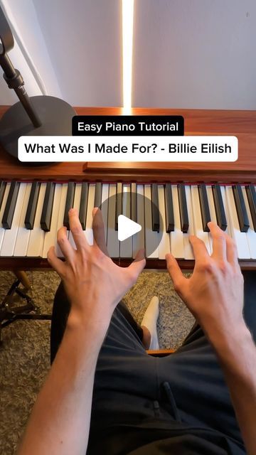 Fabrice Breuss | Piano Tutorials & Covers on Instagram: "What Was I Made For? - Billie Eilish (Easy Tutorial) ❤️" What Was I Made For Billie Eilish, Easy Piano Songs, Piano Songs, Piano Tutorial, Easy Piano, Piano Music, Easy Tutorial, Billie Eilish, Rainy Day