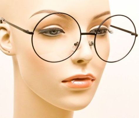 Circle Glasses Frames, Rounded Glasses Women, Big Round Glasses, Oversized Round Glasses, Clear Eyeglass Frames, Circular Glasses, 80s Glasses, Circle Glasses, Big Glasses