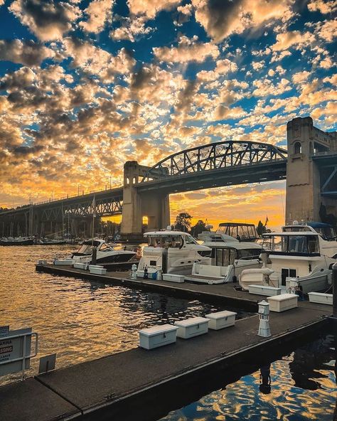 Vancouver BC Canada 🇨🇦 on Instagram: “Burrard Bridge sunset 🌅 Photo: @sahaj_chugh   #VancouverCanada _________________________ Our team: • @Ontario_London • @Toronto_Ca . . .…” Bridge Sunset, Canada Vancouver, Surrey Bc, Vancouver Bc Canada, Bc Canada, Vancouver Canada, Sunset Photos, Vancouver Bc, British Columbia