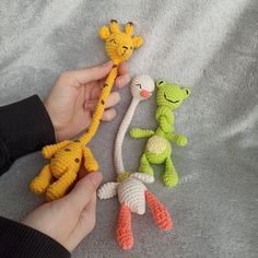 Long-neck Duck / Frog / Giraffe / Crochet key chain /Bag accessories Crochet Accessories For Bag, خريطة ذهنية, Crochet Bird Patterns, Crochet Applique Patterns Free, Finger Crochet, Giraffe Crochet, Pola Amigurumi, Normal Delivery, Kawaii Crochet