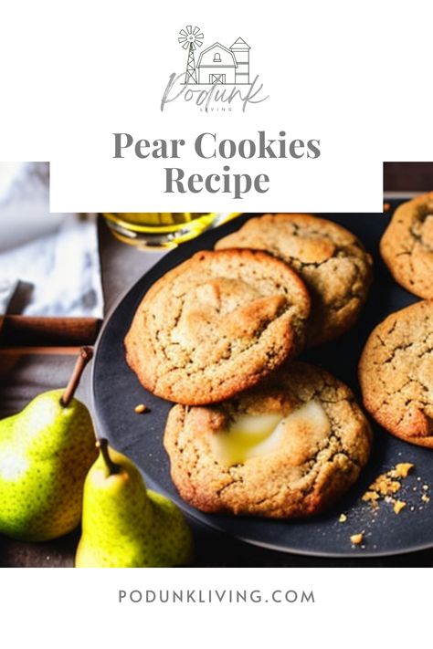 Pear Recipes With Canned Pears, Asian Pear Recipes Healthy, Dried Pear Recipes, Fresh Pear Recipes Healthy, Pear Baking Recipes, Pear Cookies Recipes, D'anjou Pear Recipes, Frozen Pear Recipes, Pear Blondies