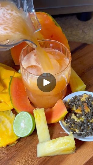 107K views · 16K reactions | Papaya for Gut Healing 
In Jamaica we pronounce the name of this fruit as “Pawpaw”. Do you like papaya? It’s of my mother’s favorite fruit but I just don’t like it. Despite my preference, it’s good for my health. So I tried to at it to my diet. 

Pure Juicer code: PureKreative for $50 off 

#shaniquethekreativevegan #papaya #pawpaw #juice #coldpressed #juicing #juicerecipes | Shanique The Kreative Vegan Pure Juicer, Papaya Juice, Clean Colon, Fruit Juice Recipes, Gut Healing, Health Is Wealth, Healthy Juices, Fruit Juice, Juicing Recipes