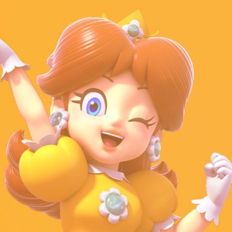 Daisy Pfp, Super Mario 3d World, 3d World, Super Mario 3d, Princess Daisy, Super Mario, Mario, Daisy, Hair