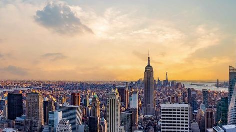 New York city skyline time lapse video from roof top with urban skyscrapers, New York, USA. Skyscraper New York, New York City Skyline, City Pictures, Time Lapse Video, Roof Top, Free Stock Video, Time Lapse, City Skyline, City Life