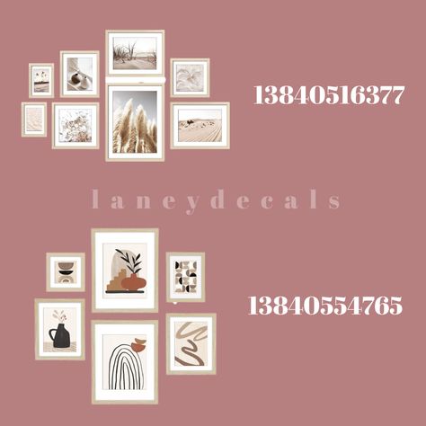 Bloxburg Gallery Wall, Bloxburg Decals Codes Bathroom Rules, Bloxburg Restroom Decal Codes, Bloxburg Gallery Wall Decal, Window Decals For Bloxburg, Frame Decals Bloxburg, Bloxburg Window Shutter Decal Codes, Shelf Decal Bloxburg, Bloxburg Shelf Decal Codes