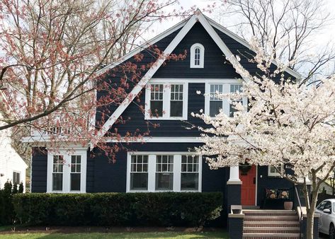 Home Tour: Jenna & Brandon in Ferndale, Michigan | Schoolhouse Neutral Furniture, Belle Isle, Space Photography, Central California, Interior Modern, Theatre Room, Green Door, Large Homes, First Home