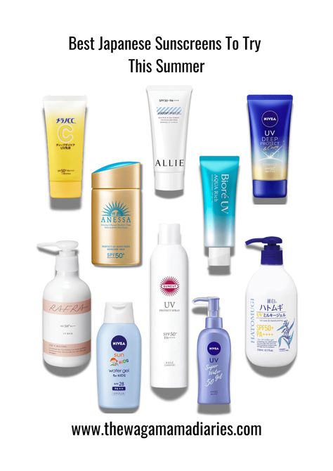 Japanese sunscreens work as primers and moisturizers all while protecting your skin. Check out these Japanese sunscreens to try this summer (and year-round) Japanese Sunscreen, Summer In Japan, Sunscreen For Sensitive Skin, Citrus Soap, Gel Sunscreen, Japanese Skincare, Best Sunscreens, Suncare, Anti Aging Beauty