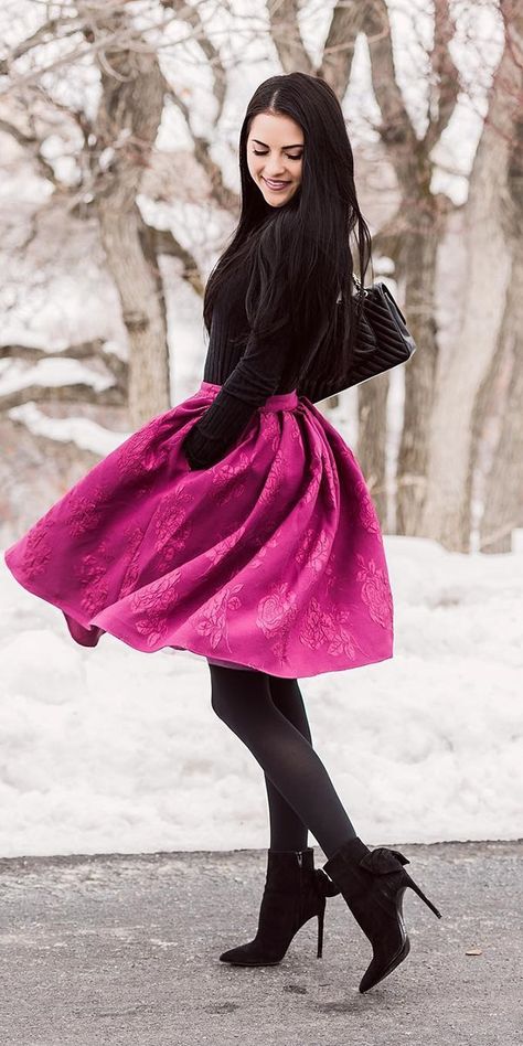 Winter Wedding Guest Dresses: 15 Best Looks ❤ winter wedding guest dresses colored skirt with coat outdoor rachel parcell ❤ Full gallery: https://weddingdressesguide.com/winter-wedding-guest-dresses/ Bridal Shower Dress For Guest Winter, Outdoor Winter Wedding Outfit Guest, Winter Wedding Guest Dresses, Dresses 15, Winter Wedding Guest, Wedding Guest Outfit Winter, Winter Wedding Outfits, Canada Wedding, Winter Wedding Guest Dress