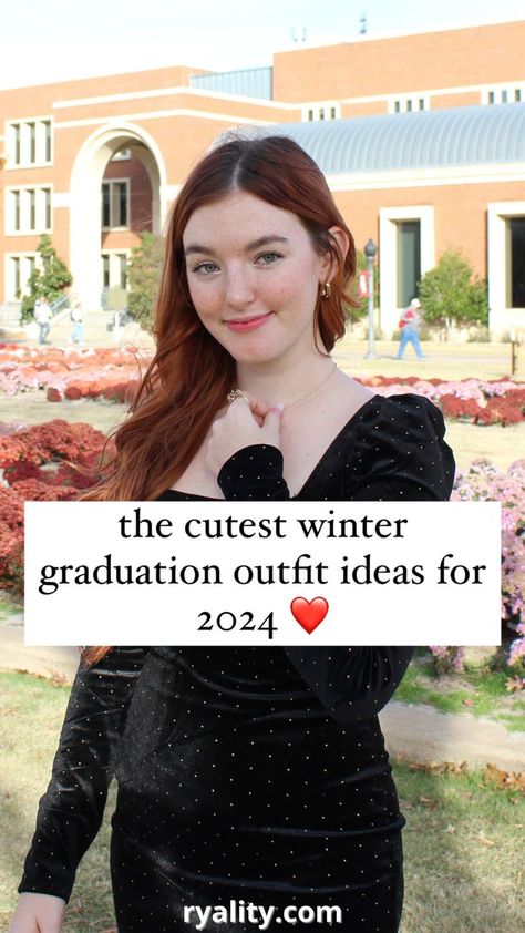 These are such cute and classy college winter graduation outfit ideas Winter Graduation Outfit Ideas, Graduation Outfits For Women College, Winter Graduation Outfit College, Graduation Outfit Winter, Fall Graduation Outfit, Winter Graduation Pictures, College Graduation Dress Ideas, College Graduation Outfit Ideas Dresses, December Graduation