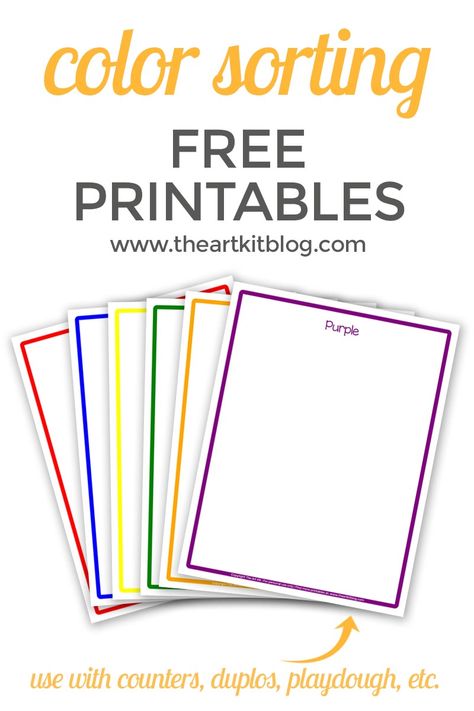 Color Sorting Printable Free, Preschool Color Sorting, Color Sorting Mats Free Printable, Free Sorting Worksheets For Kindergarten, Color Sorting Activities Free Printables, Color Sorting Printable, Color Sorting For Toddlers, Sorting Worksheet, Sorting Colors