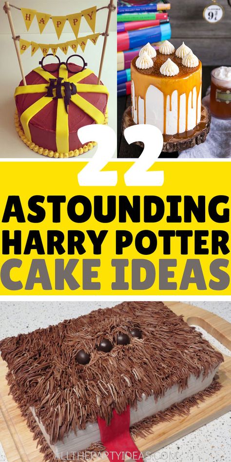 Simple Harry Potter Cupcake Ideas, Harry Potter Birthday Cake Easy Diy, Harry Potter Cake And Cupcakes, Harry Potter Cakes Birthday Griffindor, Harry Potter Simple Cake, Dobby Birthday Cake, Harry Potter Diy Cake, Easy Harry Potter Cakes, Gryffindor Cake Ideas