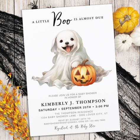 Simple Baby Shower Invitations, Halloween Puppy, Patriotic Baby, Unique Baby Shower Invites, Cow Baby Showers, Halloween Baby Shower Theme, Invitations Template, Simple Baby Shower