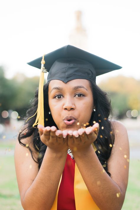 Photographing Blowing Glitter  #week13 #ec #wildcard Blowing Glitter, Graduation Photo Ideas, Grad Portraits, College Photography, Ut Austin, Glitter Pictures, Graduation Picture Poses, Graduation Portraits, College Senior