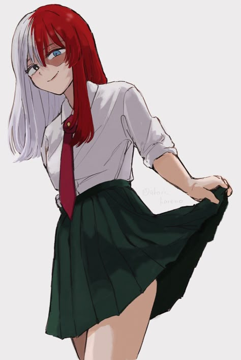 Female Todoroki, Fem Todoroki, Mode Ulzzang, Pelo Anime, Kushina Uzumaki, Hero Girl, Anime Drawings Tutorials, My Hero Academia Episodes, Hero Academia Characters