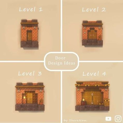 Minecraft Wall Designs, Minecraft Steampunk, Minecraft Wall, Minecraft Interior, Minecraft Interior Design, Bangunan Minecraft, Big Doors, Diy Minecraft, Minecraft Medieval