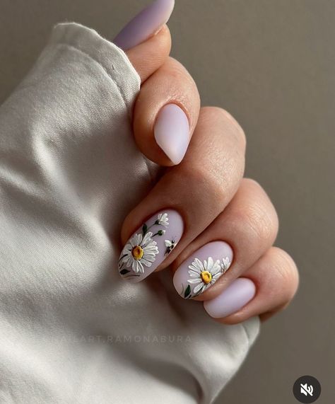 Vietnamese Nails, White Flower Nails, Wow Nails, Indigo Nails, Fall Gel Nails, Cute Nail Art Designs, Casual Nails, French Acrylic Nails, Cute Nail Art