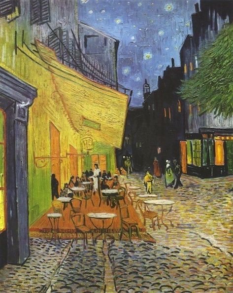 Terrace At Night, Vincent Willem Van Gogh, Giorgio Vasari, Jan Van Eyck, Vincent Van Gogh Art, Most Famous Paintings, Cafe Terrace, Arte Van Gogh, Hieronymus Bosch