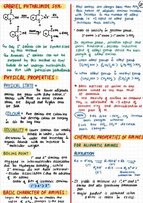 Amines Notes, Amines Class 12 Notes, Academic Improvement, Chemistry Flashcards, Chemistry Formulas, Class 12 Notes, Neet 2024, Chemistry Class 12, Chemistry Revision