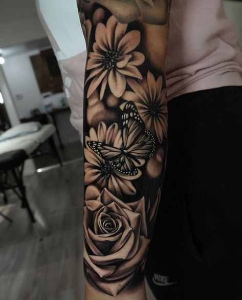 Arm Cover Up Tattoos, Forearm Cover Up Tattoos, Cover Up Tattoos For Women, Arm Sleeve Tattoos For Women, Rose Tattoos For Women, Neck Tattoos Women, Tattoo Cover Up, Pretty Tattoos For Women, Forearm Tattoo Women