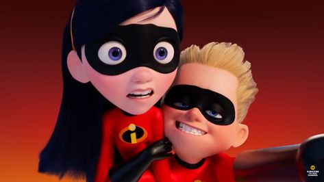 Violet & Dash selfie | Incredibles 2 ad | #Incredibles2 | Disney Siblings, Jokers Smile, Baby Shower Jeopardy, The Incredibles 1, Disney Incredibles, Violet Parr, Jeopardy Game, Movie Ticket, Juicy Juice