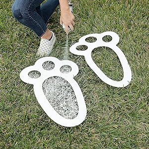 Bunny Paw Prints, Hopping Bunny, Easter Yard Decorations, Spray Chalk, Easter Egg Hunt Party, Easter Outdoor, Easter Gathering, Tafel Decor, Easter Event