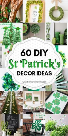 Celebrate St Patrick's day with these gorgeous DIY St Patrick's Day Decor Ideas. Cheap and easy to make these gorgeous projects are guaranteed to make St. Patty's extra special! #stpatricksdaydecor #stpatricksdaydecordollarstore #diystpatricksdaydecor #stpatricksdaydecordiy #farmhousstpatricksdaydecor Diy St Patricks Day Decor, St Patricks Day Wallpaper, St. Patrick's Day Diy, Fete Saint Patrick, St Patricks Day Quotes, St Patricks Crafts, St Patrick's Day Decor, Blue Day, St Patrick's Day Decorations