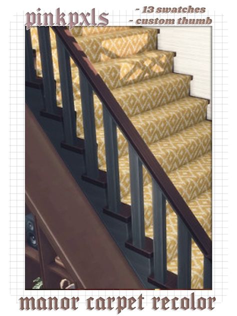 Staircase Carpet, Sims 4 Decades Challenge, Sims 4 Piercings, Sims 4 Family, Sims 4 House Plans, Sims 4 Cc Folder, The Sims 4 Download, Sims 4 Cc Packs, Sims 4 Cc Furniture