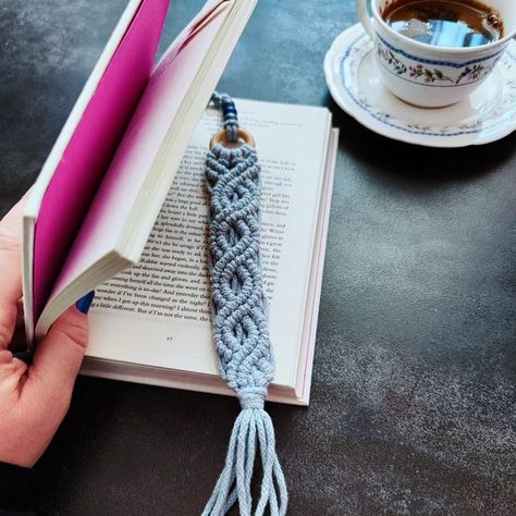 Serenity...stability....inspiration...wisdom.... #makramee #macrameknots #makrameeliebe #makersgonnamake #macrame #macramemakers #macramé #makrame #macrameyarn #macramemarkers #book #booklover #booknerd #bookaddict #bookaholic #booklove #reading #readmorebooks #bookmarks #yarn #readmore #reader #ready #mark #markpage #page #handmade Macrame Bookmark, Macrame Accessories, Present For Girlfriend, Reading Materials, Boho Macrame, Macrame Knots, Macrame Design, Wooden Rings, Book Addict