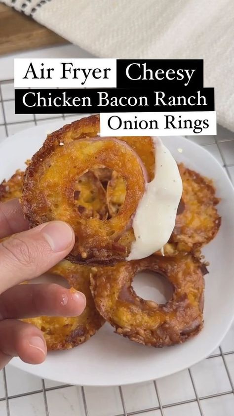 🔺️Don’t forget to visit the link in bio for more Keto Recipes 🎯@keto.dot.recipes🎯 (or visit keto.recipes on the web — no “.com” needed!)🔺️ Say “YUM” if you would eat these Chicken Bacon Ranch Onion Rings 🐔🥓🧅 To make it just add a layer of cheese to a greased donut pan (or muffin tin) Top with chicken, bacon, ranch seasoning and more cheese. Bake @ 400F for 20 mins, take out, let cool & enjoy! This is such an easy and delicious snack that’s low carb and has a bit more protein that the usu Donut Pan, Cheese Bake, More Protein, Chicken Bacon Ranch, Bacon Ranch, Ranch Seasoning, Recipes Keto, Cheesy Chicken, Chicken Bacon