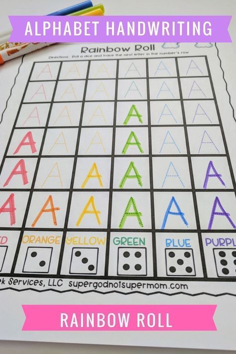 Alphabet Handwriting Worksheets, Handwriting Preschool, Handwriting Worksheet, Alphabet Handwriting Practice, Kindergarten Alphabet, Alphabet Handwriting, Rainbow Roll, Practice Handwriting, Handwriting Activities