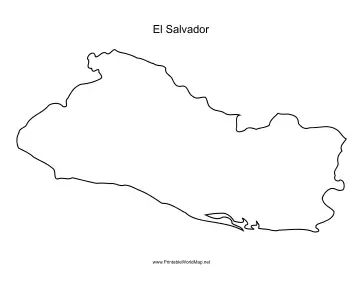 El Salvador Outline Tattoo, El Salvador Map, World Map Continents, Printable Outline, Outline Tattoo, Constellation Map, Map Outline, County Map, Country Maps